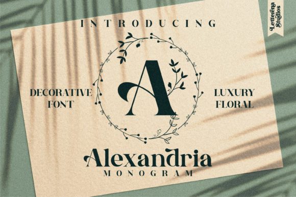 Alexandria Monogram Font Review