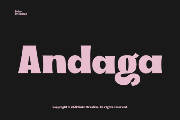 Andaga: A Serif Font That Elevates Your Brand