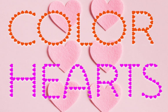Color Hearts: A Versatile Font for Editorial Design