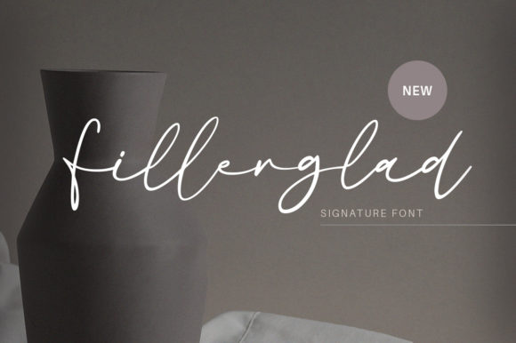 Fillerglad: A Delicate Script Font for Editorial Elegance