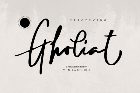 Gholiat: A Script Font That Elevates Digital Branding