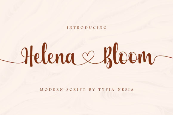 Helena Bloom: A Delicate Script Font for Editorial Design