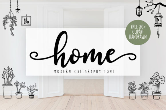 Home: A Script Font for Web Design and Brand Identity