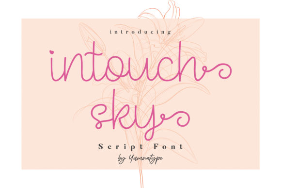 Intouch Sky: A Delicate Script for Editorial Elegance