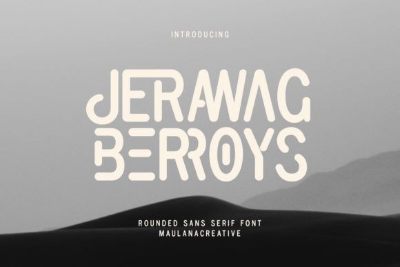 Jerawag Berroys: A Vintage Sans Serif Font for Campaign Creativity