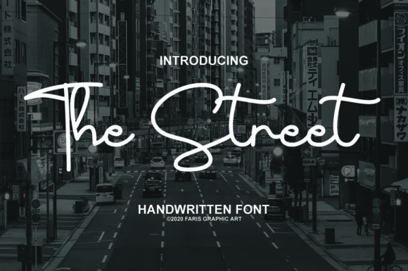 The Street: A Versatile Script Font for Editorial Design